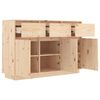 vidaXL Sideboard 110x34x75 cm Solid Wood Pine