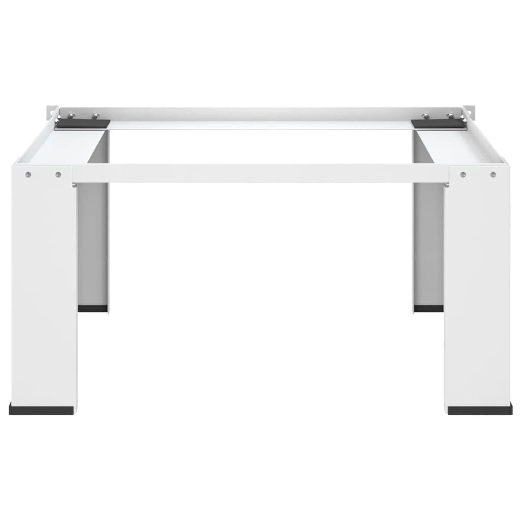 vidaXL Washing and Drying Machine Pedestal with Pull-out Shelves White