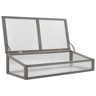 vidaXL Raised Bed with Greenhouse 110x54x120 cm Solid Fir Wood,  vidaXL Raised Bed with Greenhouse 110x54x120 cm Solid Fir Wood