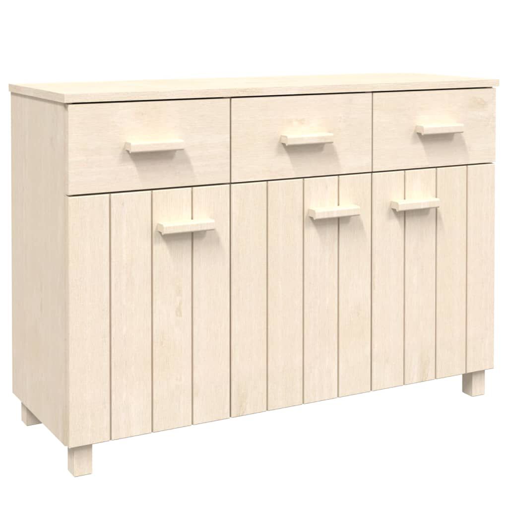 vidaXL Sideboard HAMAR Honey Brown 113x40x80 cm Solid Wood Pine