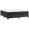 vidaXL Bed Frame without Mattress Black 180x200 cm Super King Faux Leather