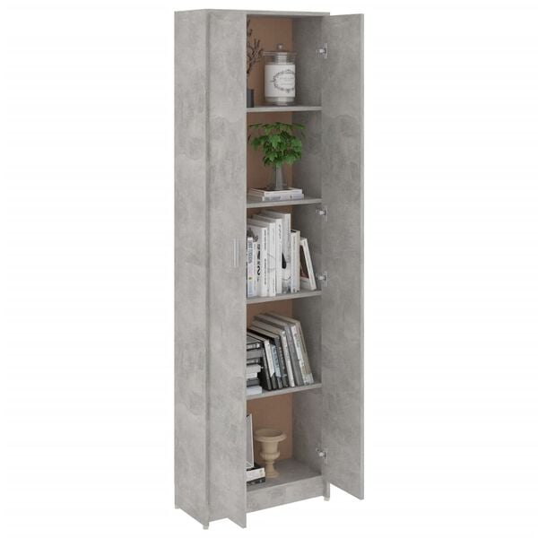 vidaXL Hallway Wardrobe Concrete Grey 55x25x189 cm Engineered Wood