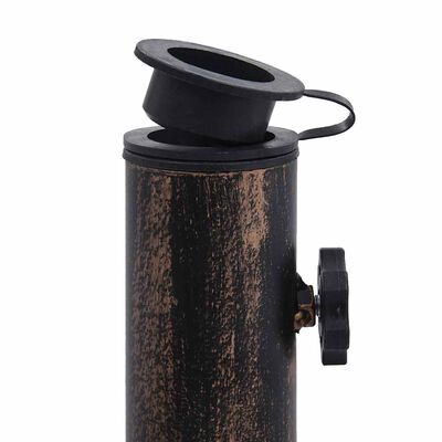 vidaXL Umbrella Base Bronze 12 kg 49 cm Cast Iron, bronze vidaXL Umbrella Base Bronze 12 kg 49 cm Cast Iron