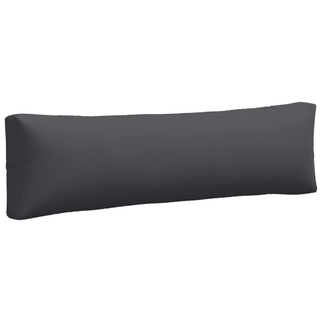 vidaXL Pallet Cushions 2 pcs Anthracite Fabric