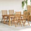 vidaXL Folding Garden Chairs 4 pcs Solid Acacia Wood