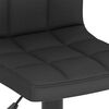 vidaXL Bar Stools 2 pcs Black Fabric