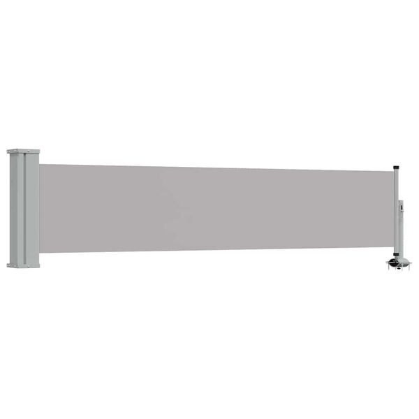 vidaXL Patio Retractable Side Awning 60x300 cm Grey