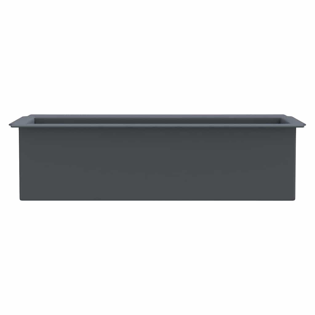 vidaXL Flower Boxes for Euro Pallets 12 pcs Grey 36x13.5x9.5 cm PP