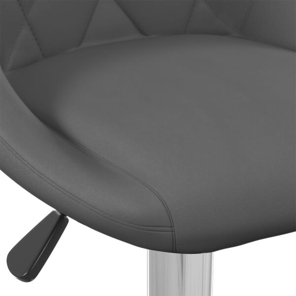 vidaXL Bar Stool Dark Grey Velvet