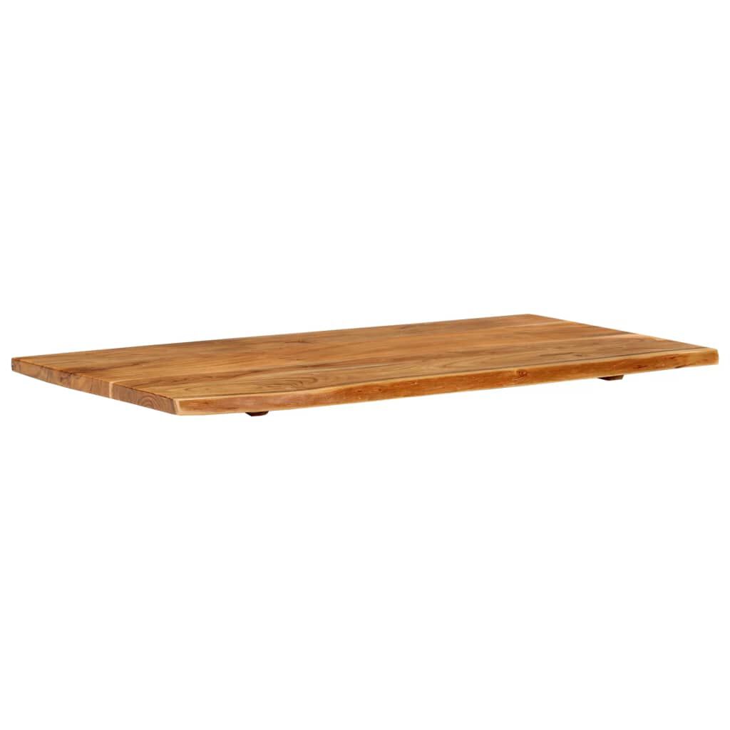 vidaXL Bathroom Vanity Top Solid Acacia Wood 100x52x2.5 cm