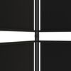 vidaXL 6-Panel Room Divider Black 300x200 cm Fabric