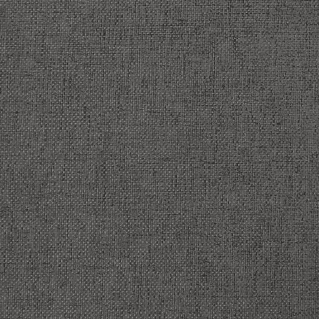 vidaXL 2-Seater Sofa Bed with Two Pillows Dark Grey Fabric