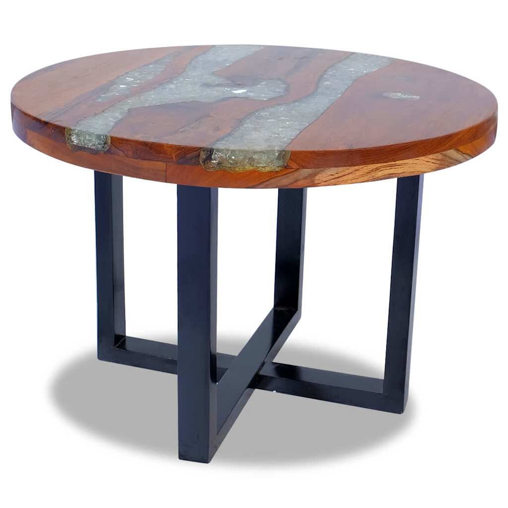 vidaXL Coffee Table Teak Resin 60 cm