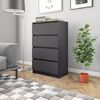 vidaXL Sideboard Grey 60x35x98.5 cm Engineered Wood