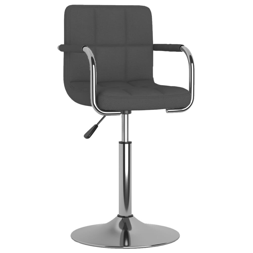 vidaXL Bar Stool Dark Grey Fabric