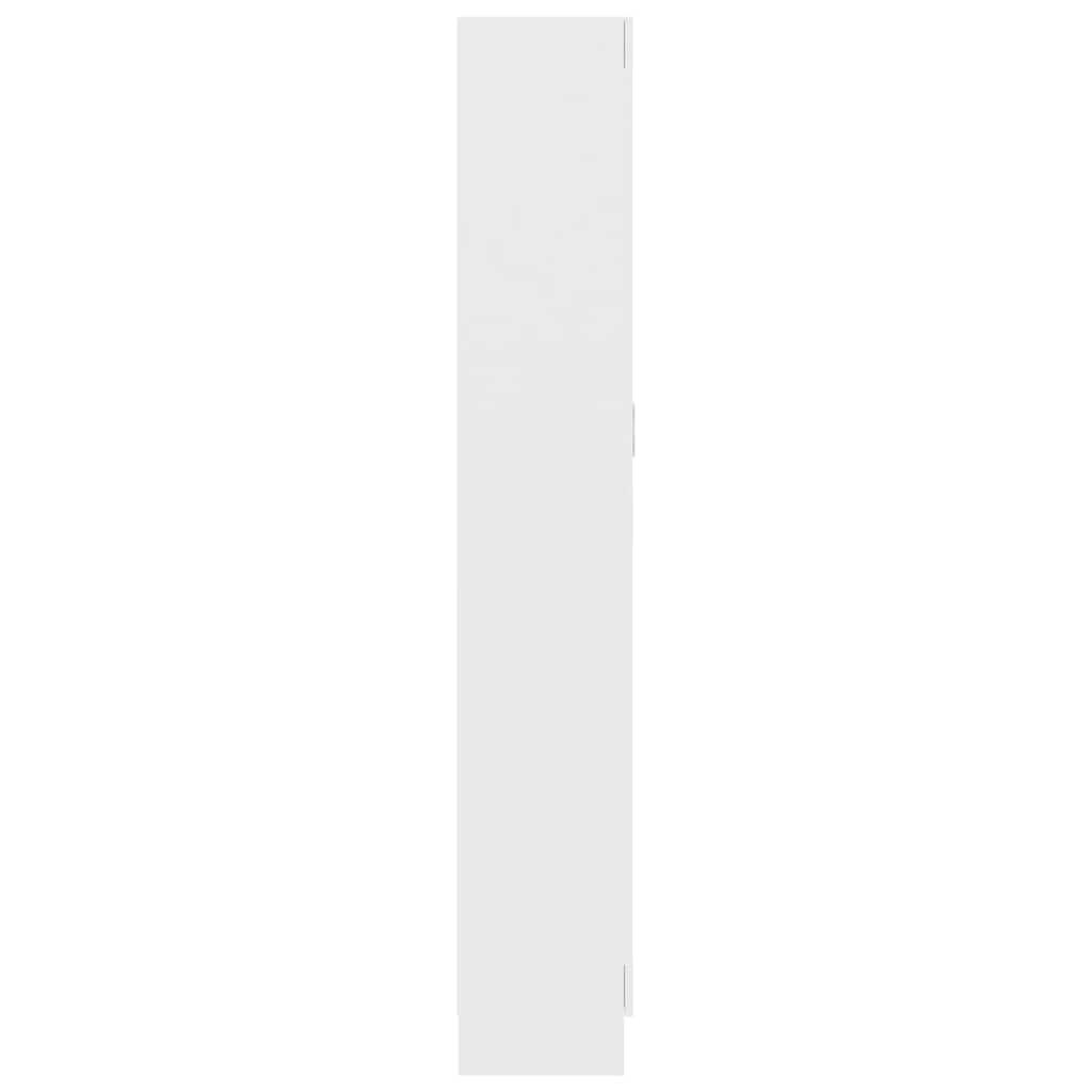 vidaXL Book Cabinet White 82.5x30.5x185.5 cm Engineered Wood