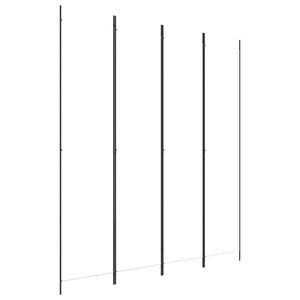 vidaXL 4-Panel Room Divider White 200x220 cm Fabric