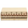 vidaXL Chicken Laying Nest 5 Compartments 117x33x54 cm Solid Pine Wood