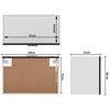 vidaXL Hanging Cabinet Lyon Black 60x31x40 cm Engineered Wood