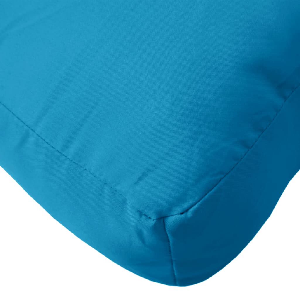 vidaXL Pallet Cushions 2 pcs Blue Fabric