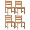 vidaXL 3 Piece Garden Dining Set Solid Wood Teak