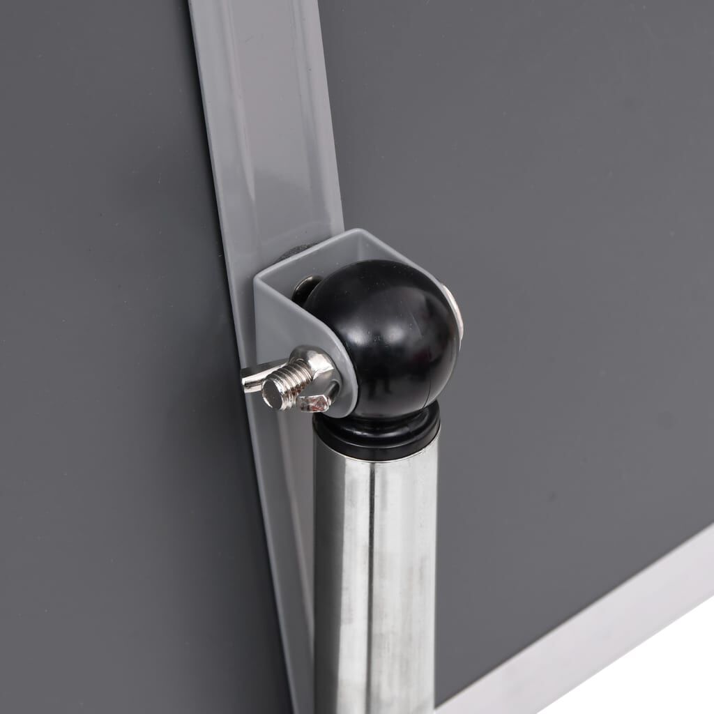 vidaXL A3 Pedestal Poster Stand Silver Aluminium Alloy