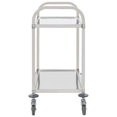 vidaXL 2-Tier Kitchen Trolley 95x45x83.5 cm Stainless Steel,  vidaXL 2-Tier Kitchen Trolley 95x45x83.5 cm Stainless Steel