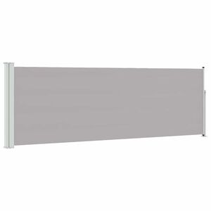 vidaXL Patio Retractable Side Awning 100x300 cm Grey