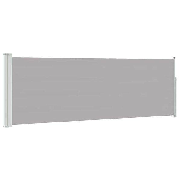 vidaXL Patio Retractable Side Awning 100x300 cm Grey