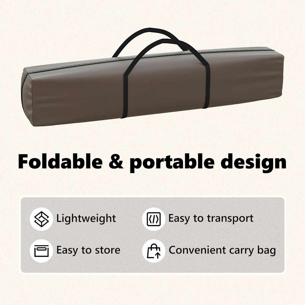 vidaXL Folding Party Tent with Sidewalls Taupe 3x6 m