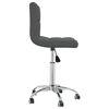 vidaXL Swivel Dining Chair Dark Grey Fabric