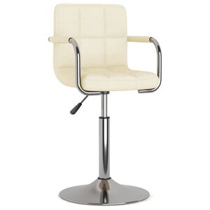 vidaXL Bar Stool Cream Fabric
