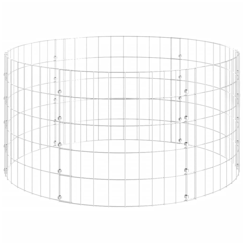vidaXL Garden Composter Ø100x50 cm Galvanised Steel