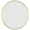 vidaXL Wall Mirror Gold Ø 40 cm Round