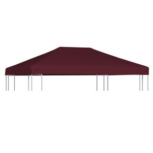 vidaXL Gazebo Top Cover 310 g/m² 3x4 m Bordeaux