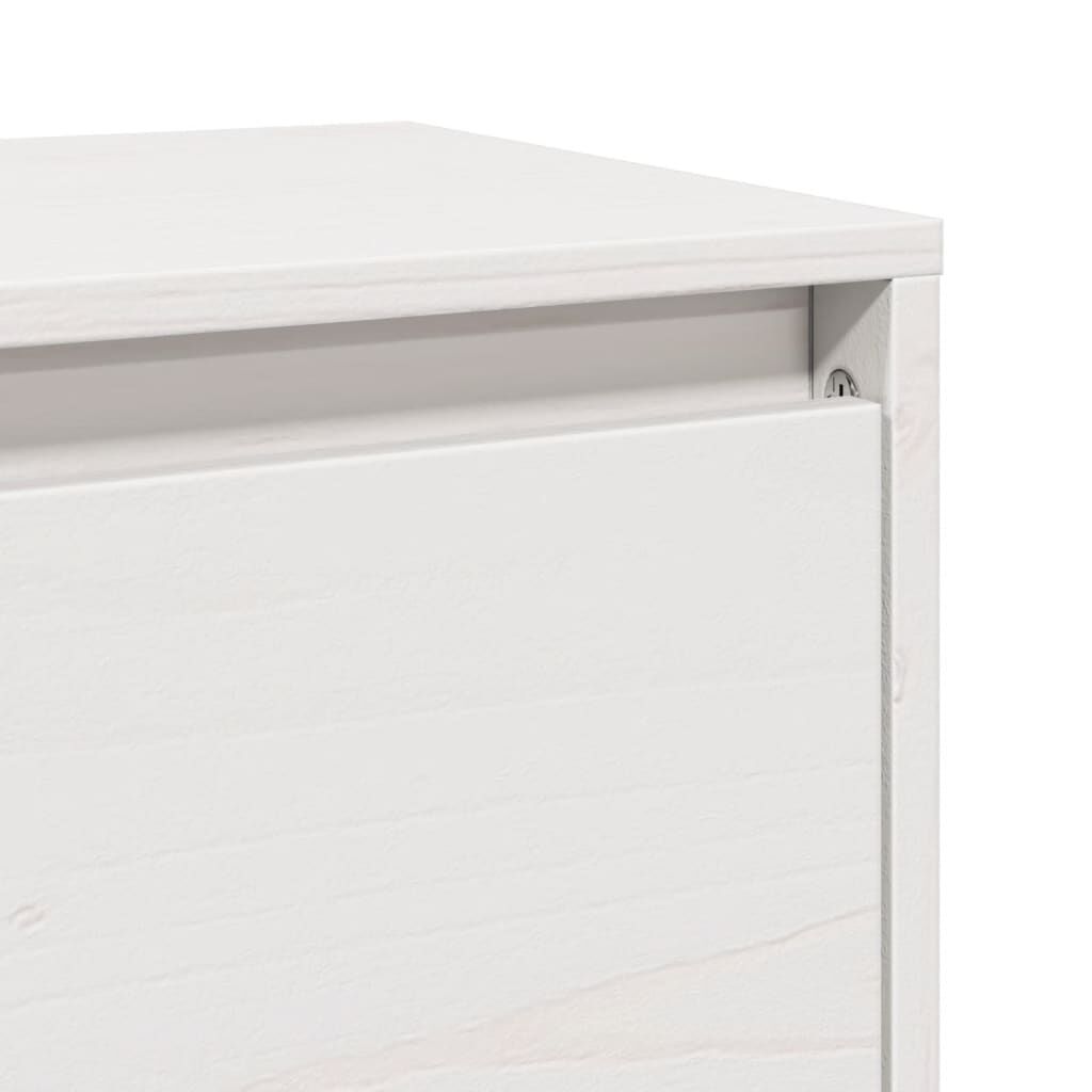 vidaXL Wall Cabinet White 100x30x35 cm Solid Wood Pine