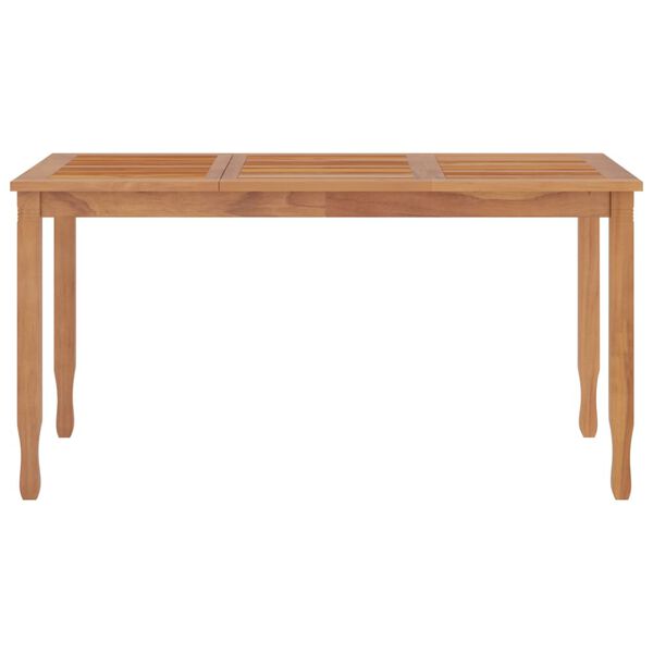 vidaXL 5 Piece Garden Dining Set Solid Wood Teak