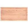 vidaXL Wall Shelf Light Brown 100x50x(2-6) cm Treated Solid Wood Oak