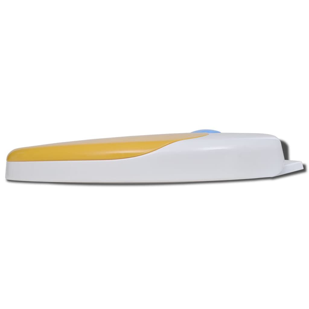 vidaXL Toilet Seats with Soft Close Lids 2pcs Plastic White and Yellow