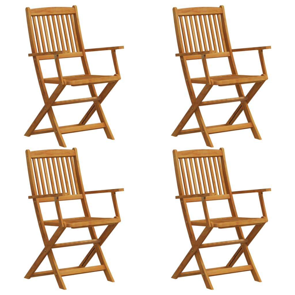 vidaXL 5 Piece Garden Dining Set Solid Wood Eucalyptus