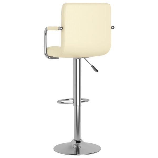 vidaXL Bar Stool Cream Faux Leather
