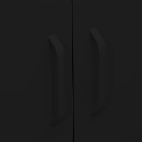 vidaXL Storage Cabinet Black 80x35x101.5 cm Steel