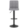 vidaXL Bar Stool Light Grey Fabric