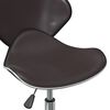 vidaXL Swivel Dining Chairs 4 pcs Brown Faux Leather