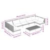 vidaXL 8 Piece Garden Lounge Set with Cushions Poly Rattan Dark Grey