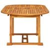 vidaXL 7 Piece Outdoor Dining Set Solid Acacia Wood
