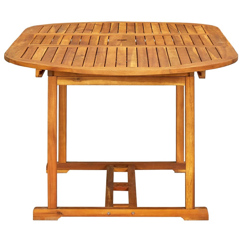 vidaXL 7 Piece Outdoor Dining Set Solid Acacia Wood