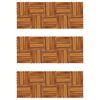Decking Tiles Vertical Pattern 30 x 30 cm Acacia Set of 30