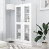 vidaXL Vitrine Cabinet White 82,5x30,5x150 cm Engineered Wood