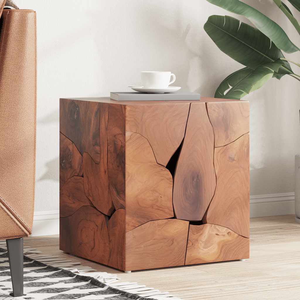 vidaXL Stool Solid Teak Wood